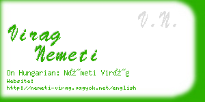 virag nemeti business card